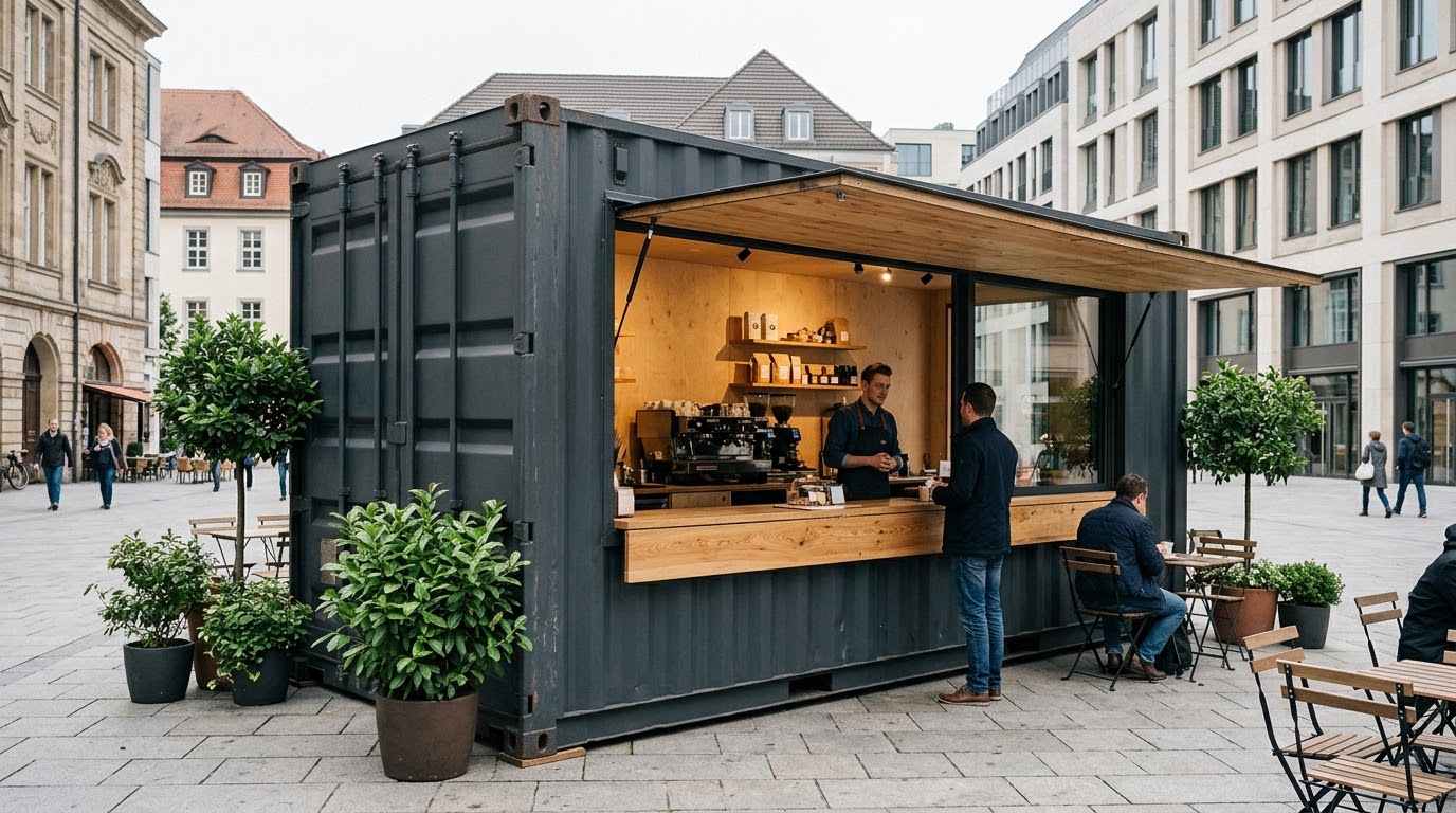 Container maritime aménagé pour les professionnels